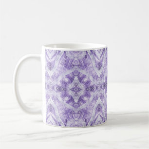 Mug Art abstrait aquarelle violet clair ombré