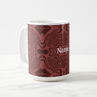Mug Art abstrait brun rustique absolument génial