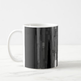 Mug Art Abstrait en niveaux de gris