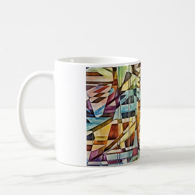 Mug Art Abstrait géométrique (Gauche)