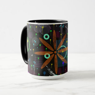 Mug Art abstrait : Satellite