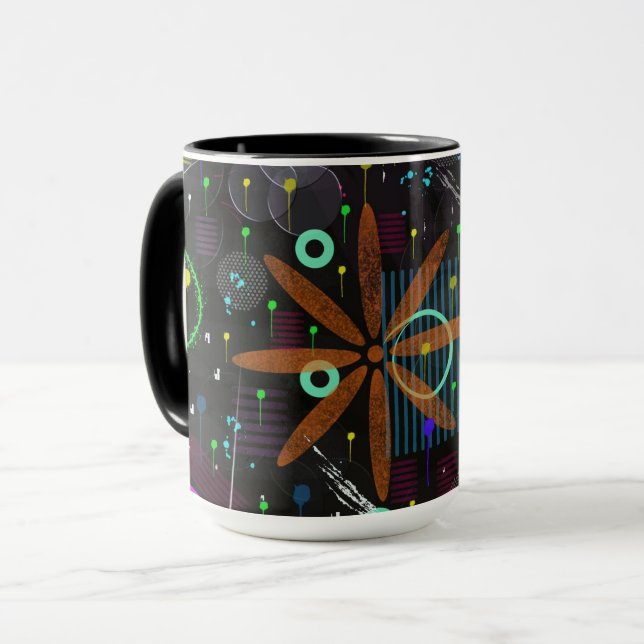 Mug Art abstrait : Satellite  (Devant gauche)