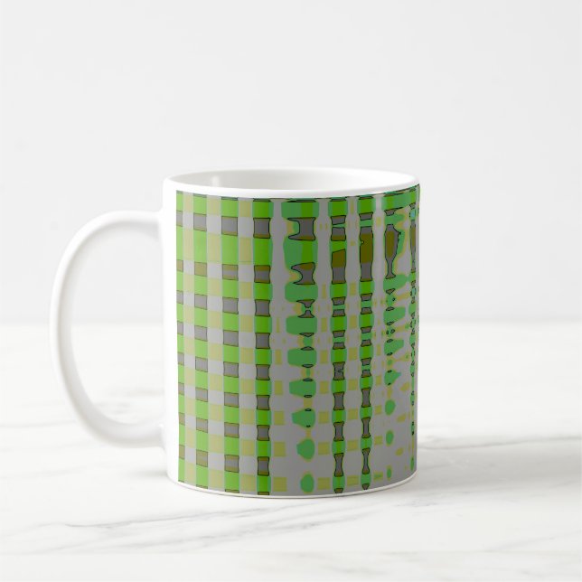 Mug Art Abstrait Vert 1003 (Gauche)