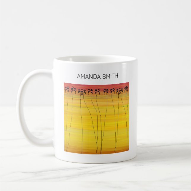 Mug Art africain, Coucher de soleil d'été tropical (Gauche)