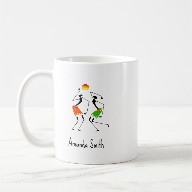 Mug Art Africain, Danse Soleil Eblouissante (Gauche)