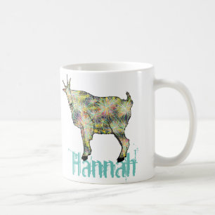 Mug Art animal drôle de chèvre étrange géniale col