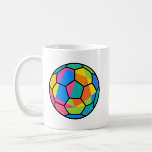 Mug Art de ballon de football géométrique Pop Art