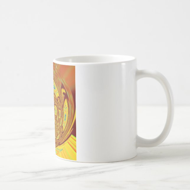 Mug Art de baseball jaune doré Imprimer (Droite)
