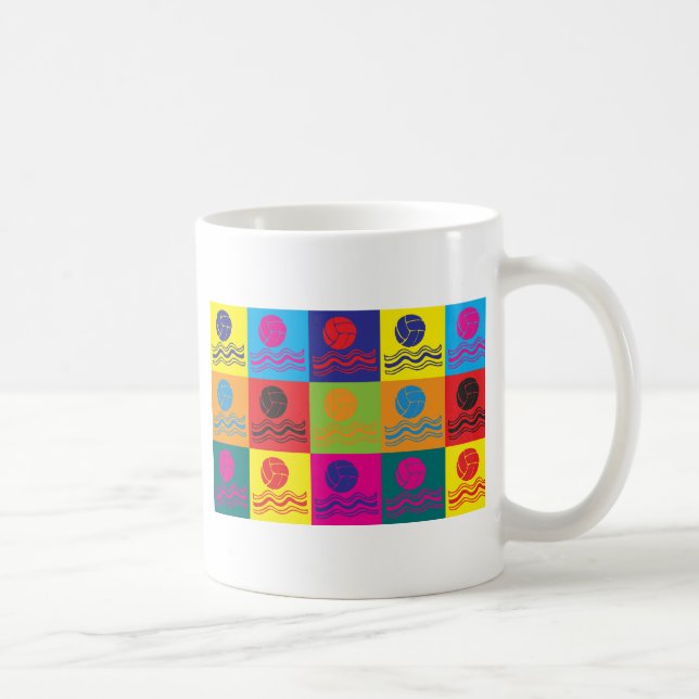 Mug Art de bruit de polo d'eau (Droite)