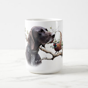 Mug Art de chasse au GSP – Précision, Passion et Faisa