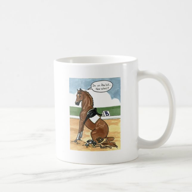 Mug Art de cheval SUR LE PEU maintenant ce qui (Droite)