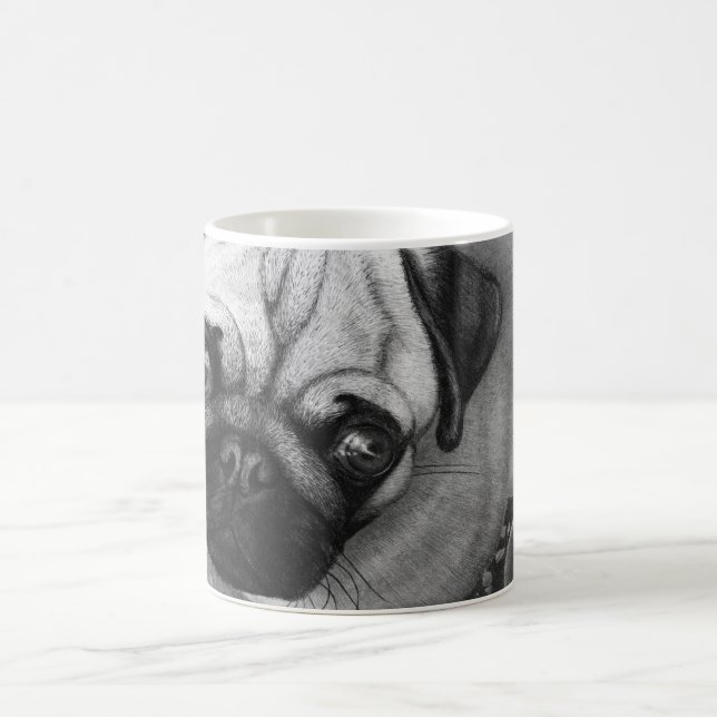 Mug Art de chiot de carlin (Centre)