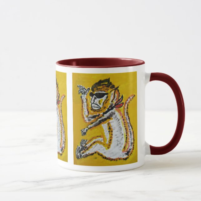 Mug Art de cirque de singe (Droite)