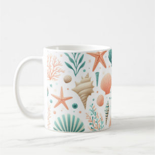 Mug Art de coquillages côtiers