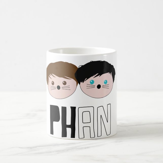 Mug Art de Dan et de Phil Phan (Centre)