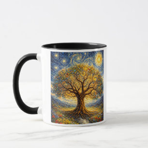 Mug art de géométrie sacrée arbre