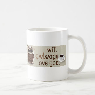 Mug Art de hibou de grain de café