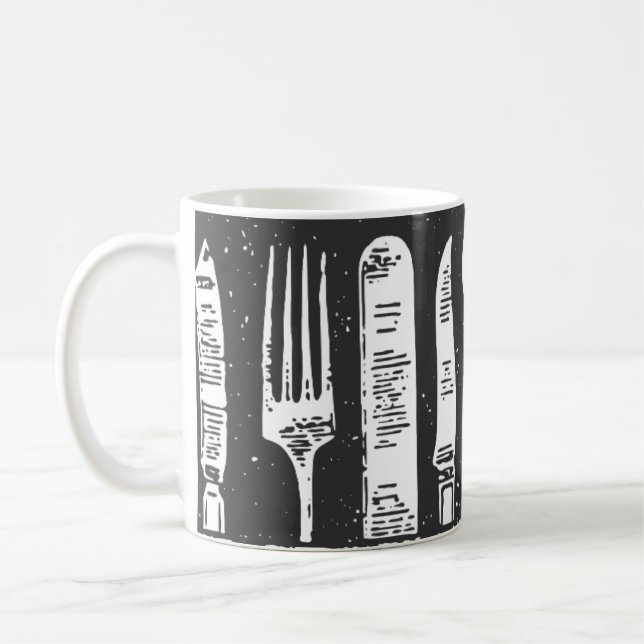 Mug Art de la coutellerie illustrée (Gauche)
