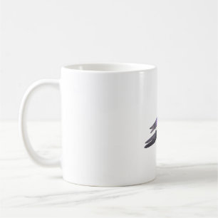 Mug Art de l'espèce d'oiseaux hirondelles violet-vert