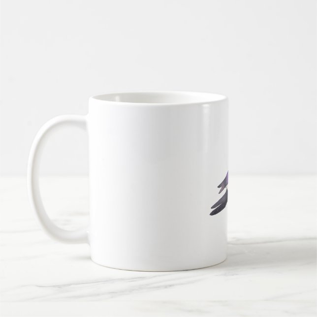 Mug Art de l'espèce d'oiseaux hirondelles violet-vert (Gauche)