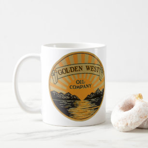 Mug Art de l'étiquette de produit vintage, Golden West