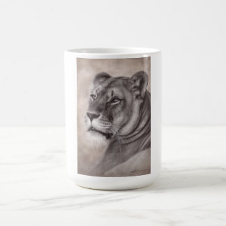 Mug Art de lionne dessiné à la main