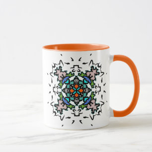 Mug Art de mandala floral