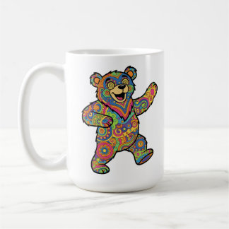 Mug Art de nounours psychédélique coloré