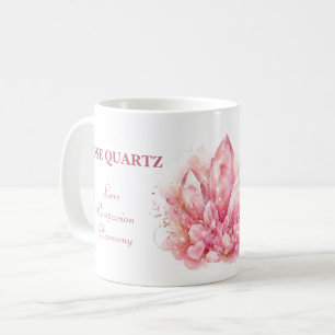 Mug Art de sorcière de cristal de quartz rose