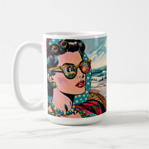 Mug Art de style BD   Femme regardant une danseuse de 