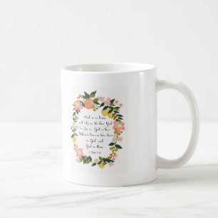 Mug Art de vers de bible - 1 4h16 de John
