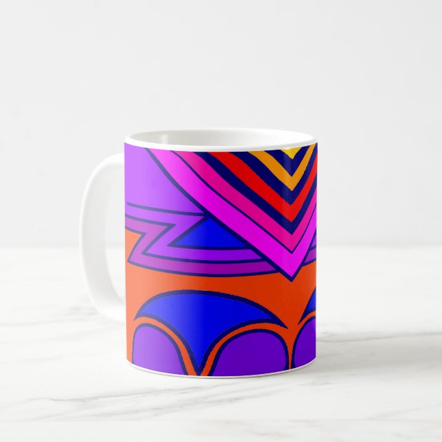 Mug Art Déco Saint Valentin Coeur (Devant gauche)