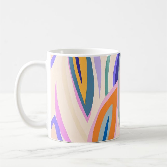 Mug Art d'été : Motif de collage créatif (Gauche)
