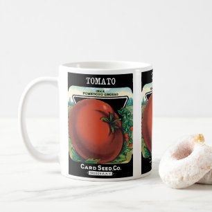 Mug Art d'étiquette de paquet de graines vintage, Toma