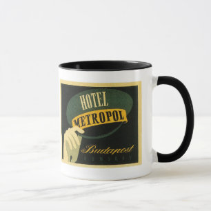 Mug Art d'étiquette d'hôtel de Budapest Hongrie de