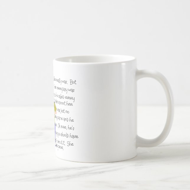 Mug Art d'histoire de PHARMACIEN "il l'a perdu ! " (Droite)