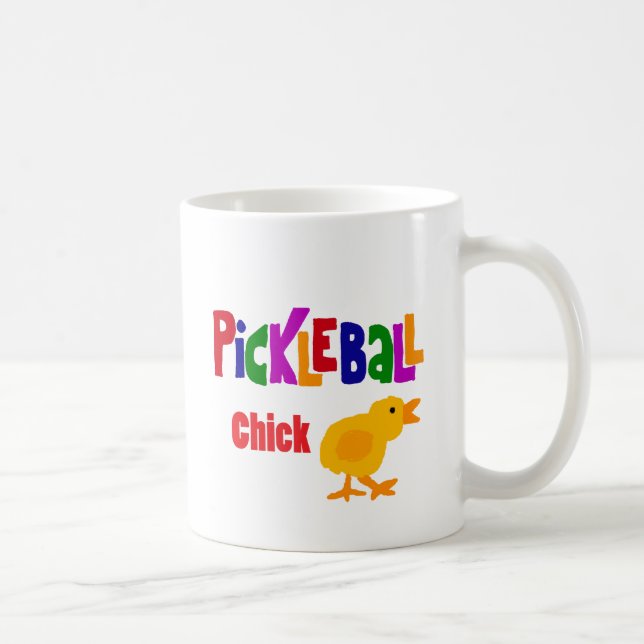 Mug Art drôle de poussin de Pickleball (Droite)