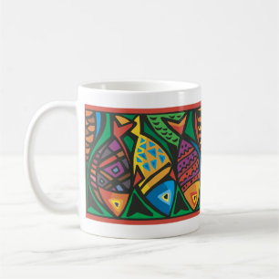 Mug Art du poisson Abstrait
