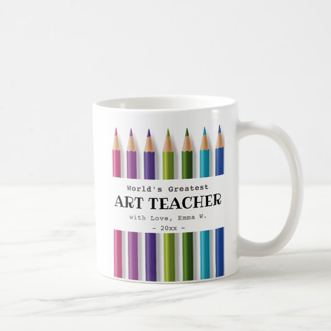 Mug Art enseignant idée cadeau personnalisé (Droite)