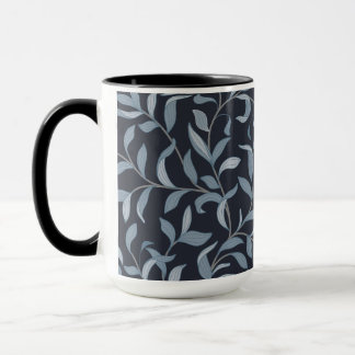 Mug Art et artisanat Inspiré Blue Leaf Vine