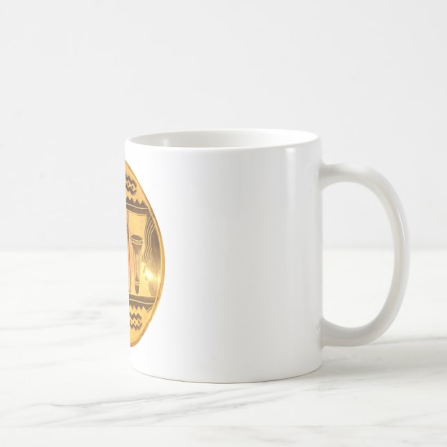 Mug Art Ethnique Africain d'or Imprimer (Droite)
