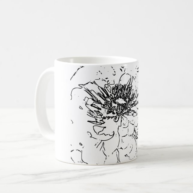 Mug Art Fleur naturelle (Devant gauche)