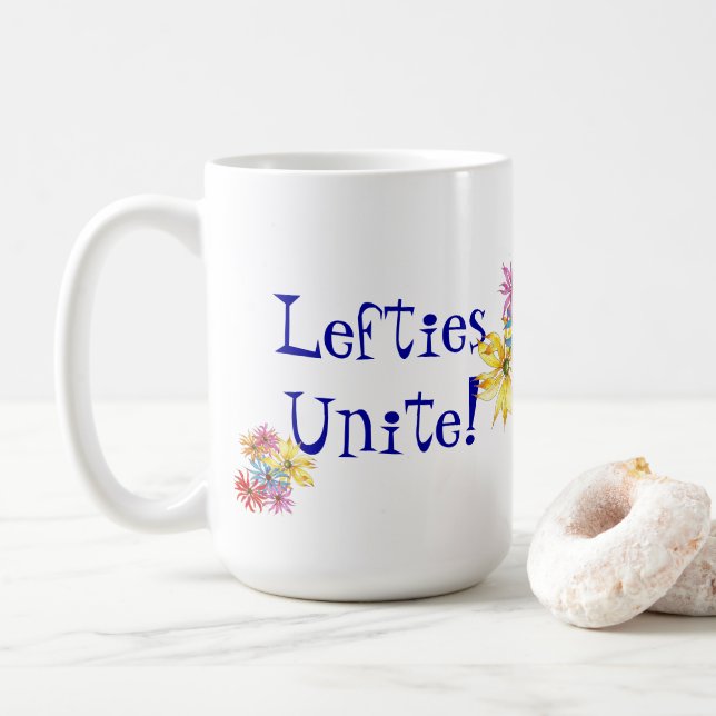 Mug Art Floral gaucher (Avec donut)