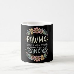 Mug Art floral Pawma Noun Définition Mama Grand-mère C