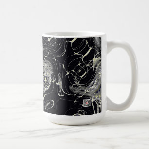 Mug Art fractal abstrait Toile d'Or