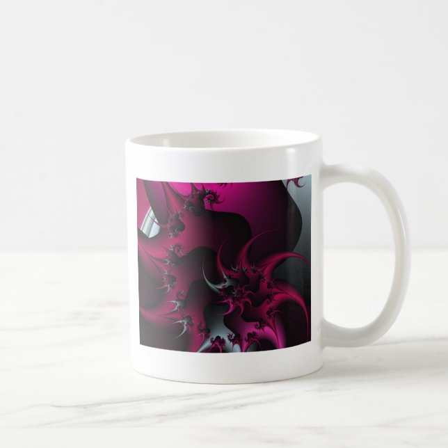 Mug art fractal rose (Droite)