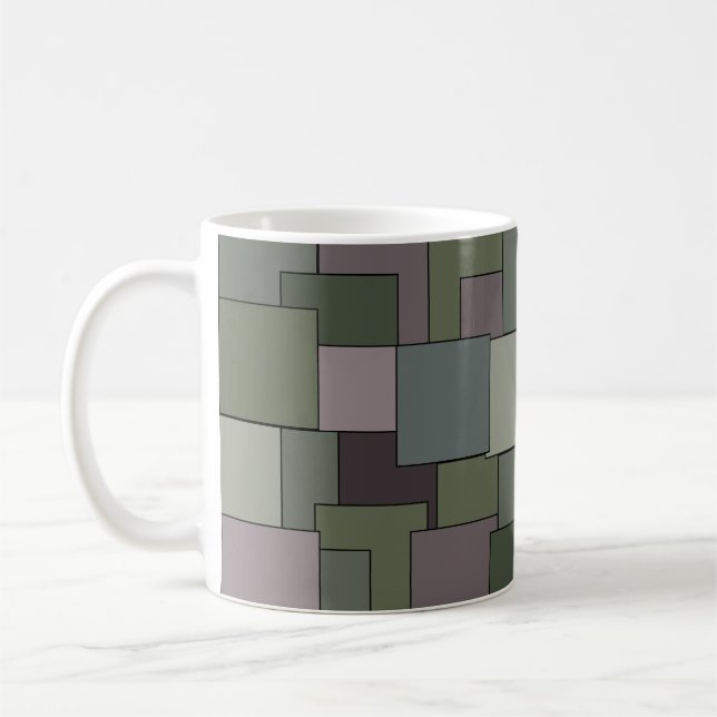 Mug Art géométrique moderne Abstrait (Gauche)