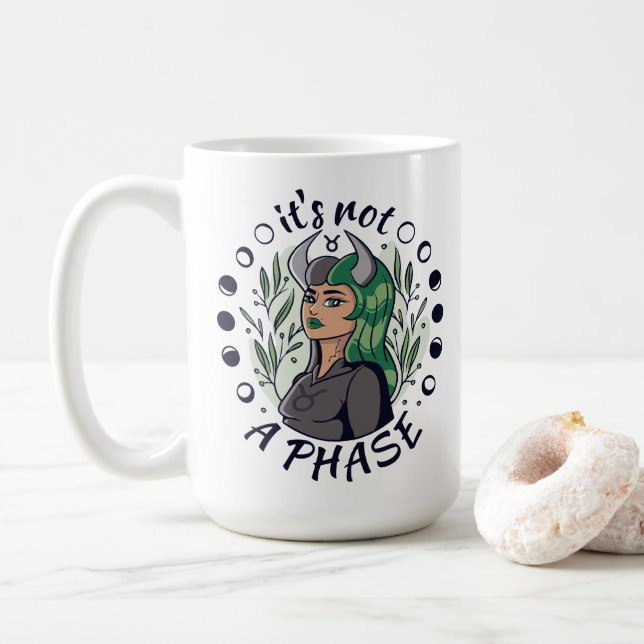 Mug Art gothique alternatif pour filles Ce n'est pas u (Avec donut)