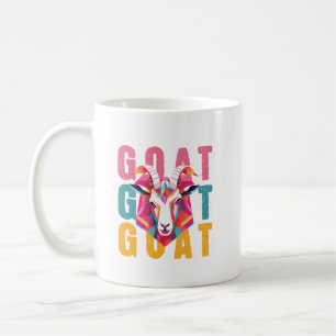 Mug Art minimaliste de chèvre mignonne