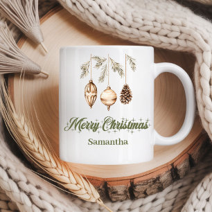 Mug Art minimaliste nordique neutre et cosy avec nom p